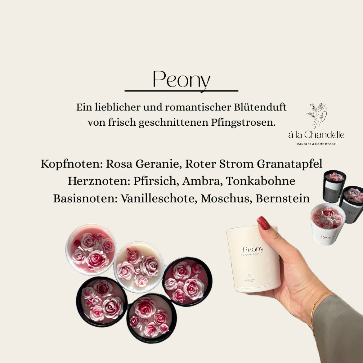 Peony Duftkerze