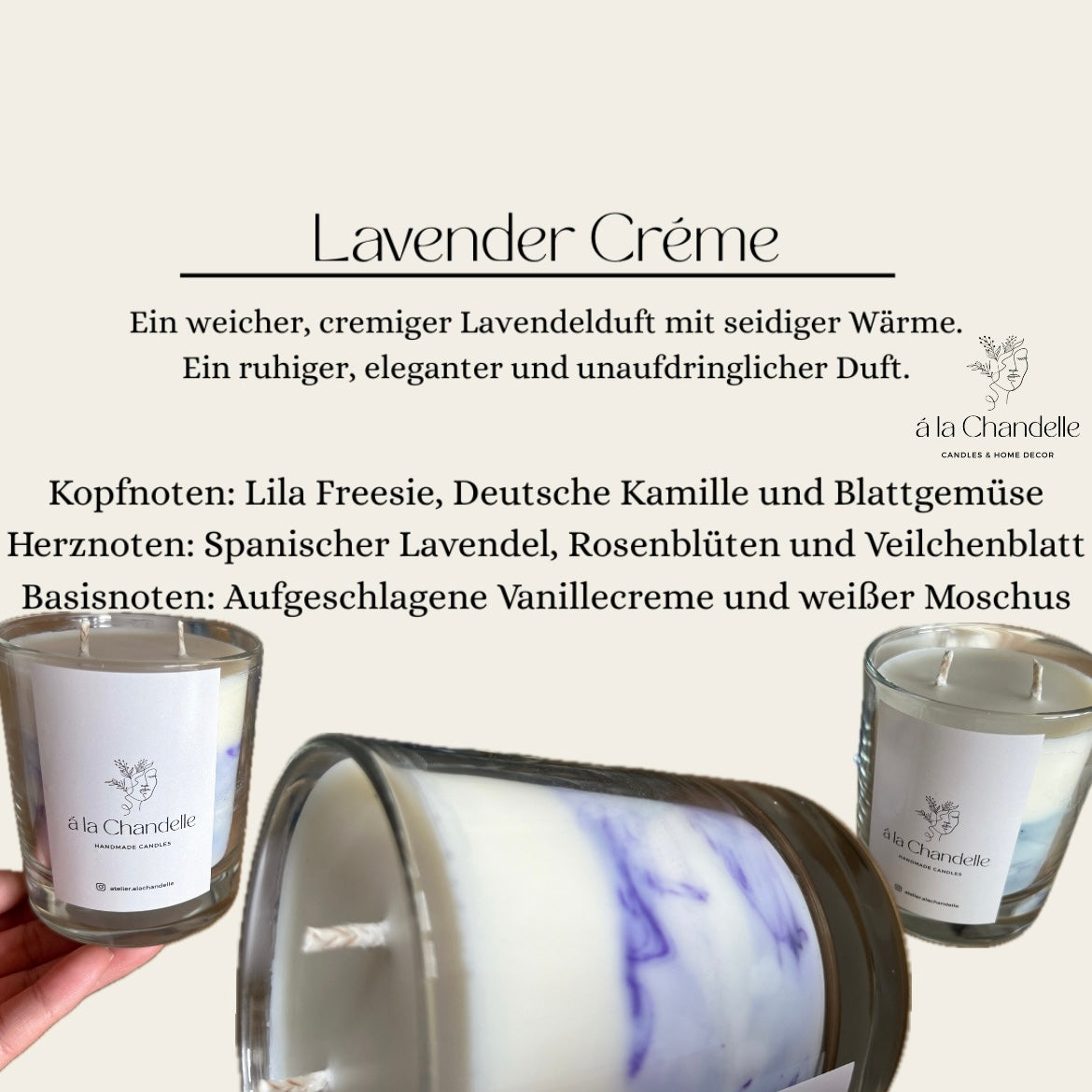 Lavender Créme Duftkerze